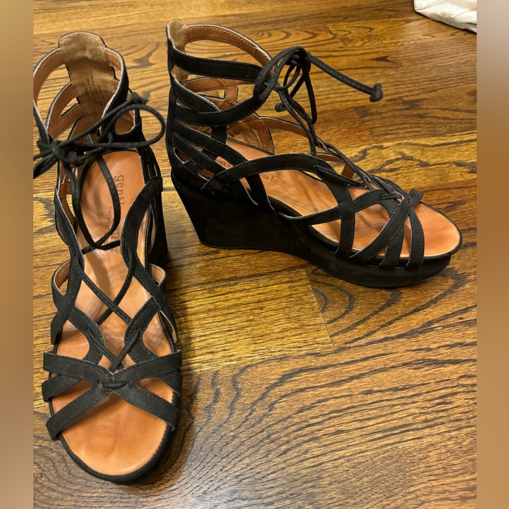 Gentle souls wedge sandals